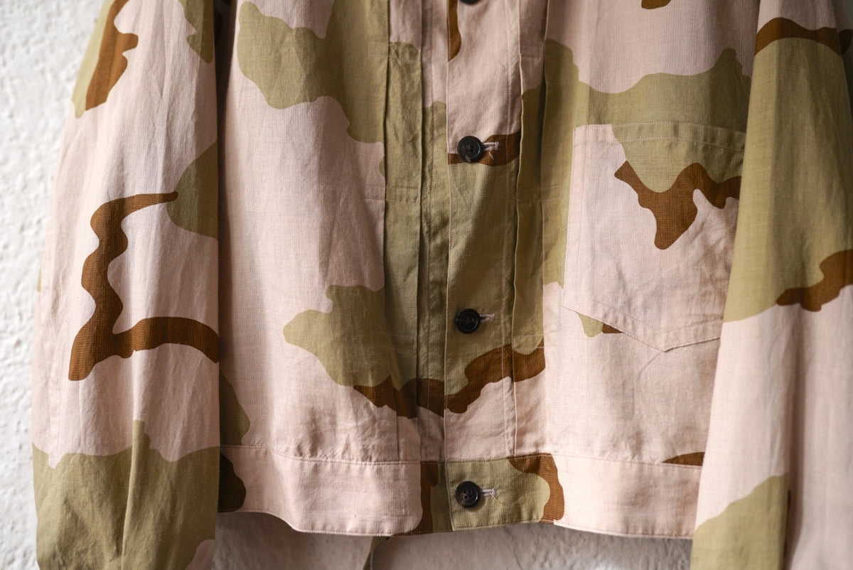 22SS Big Tuck Jacket Camo カモ柄ブルゾンジャケット / ensou.(エンソウ)