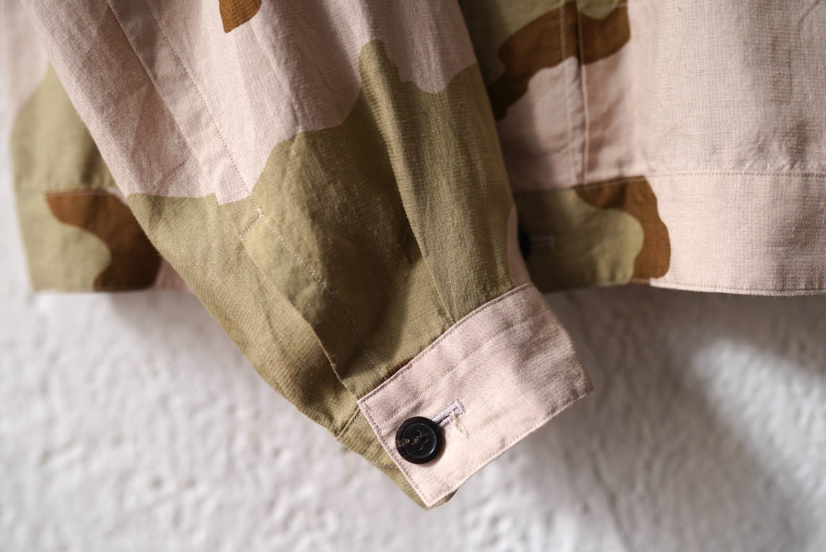 22SS Big Tuck Jacket Camo カモ柄ブルゾンジャケット / ensou.(エンソウ)