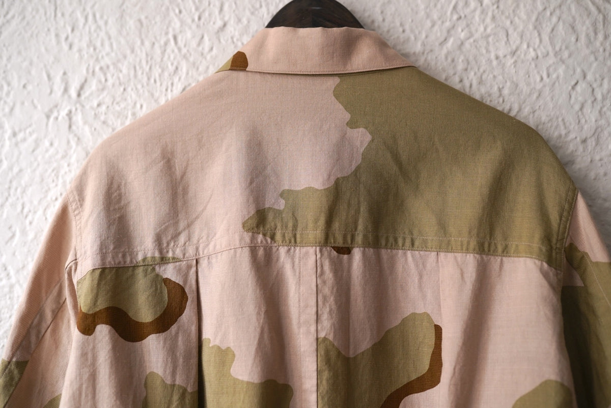 22SS Big Tuck Jacket Camo カモ柄ブルゾンジャケット / ensou.(エンソウ)