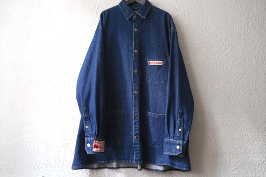 20SS ビッグシルエットデニムカバーオールジャケット / RAF SIMONS(ラフシモンズ)