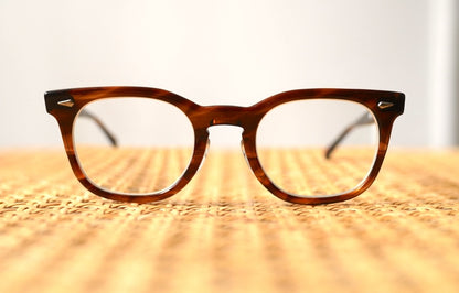1960's TIMES セルフレームアイウェア 眼鏡 アンバー 48/24 / American Optical(アメリカンオプティカル)