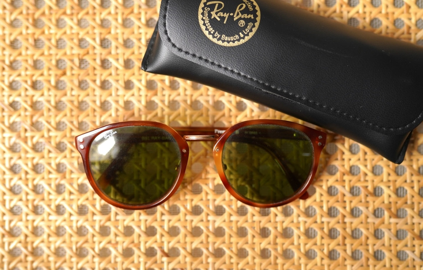 1990's TRADITIONALS セルフレームアイウェア 眼鏡 キャメル ボシュロム製 / RayBan(レイバン)