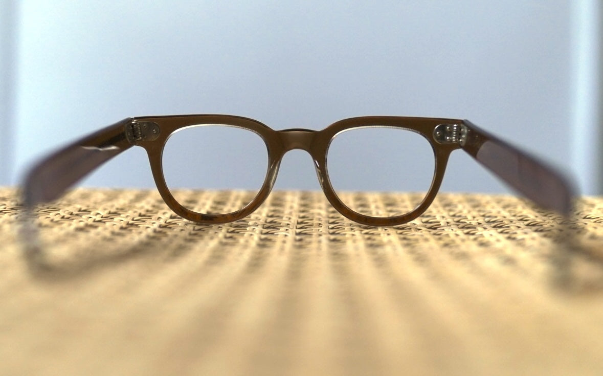 1950's FDR セルフレームアイウェア 眼鏡 ブラウンスモーク 46/24 / TART OPTICAL(タートオプティカル)