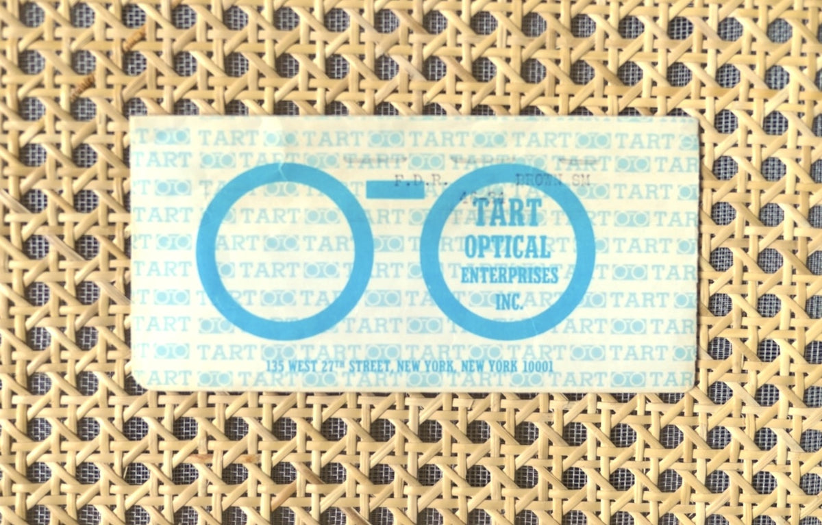 1950's FDR セルフレームアイウェア 眼鏡 ブラウンスモーク 46/24 / TART OPTICAL(タートオプティカル)
