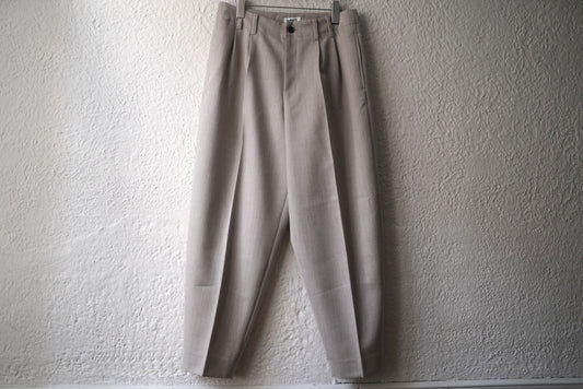 22AW ウールツイル2タックトラウザーズパンツ / AUBETT(オーベット)