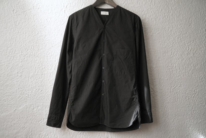 V-Neck Shirt Vネックコットンシャツ ブラック / LEMAIRE(ルメール)