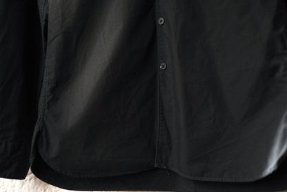 V-Neck Shirt Vネックコットンシャツ ブラック / LEMAIRE(ルメール)