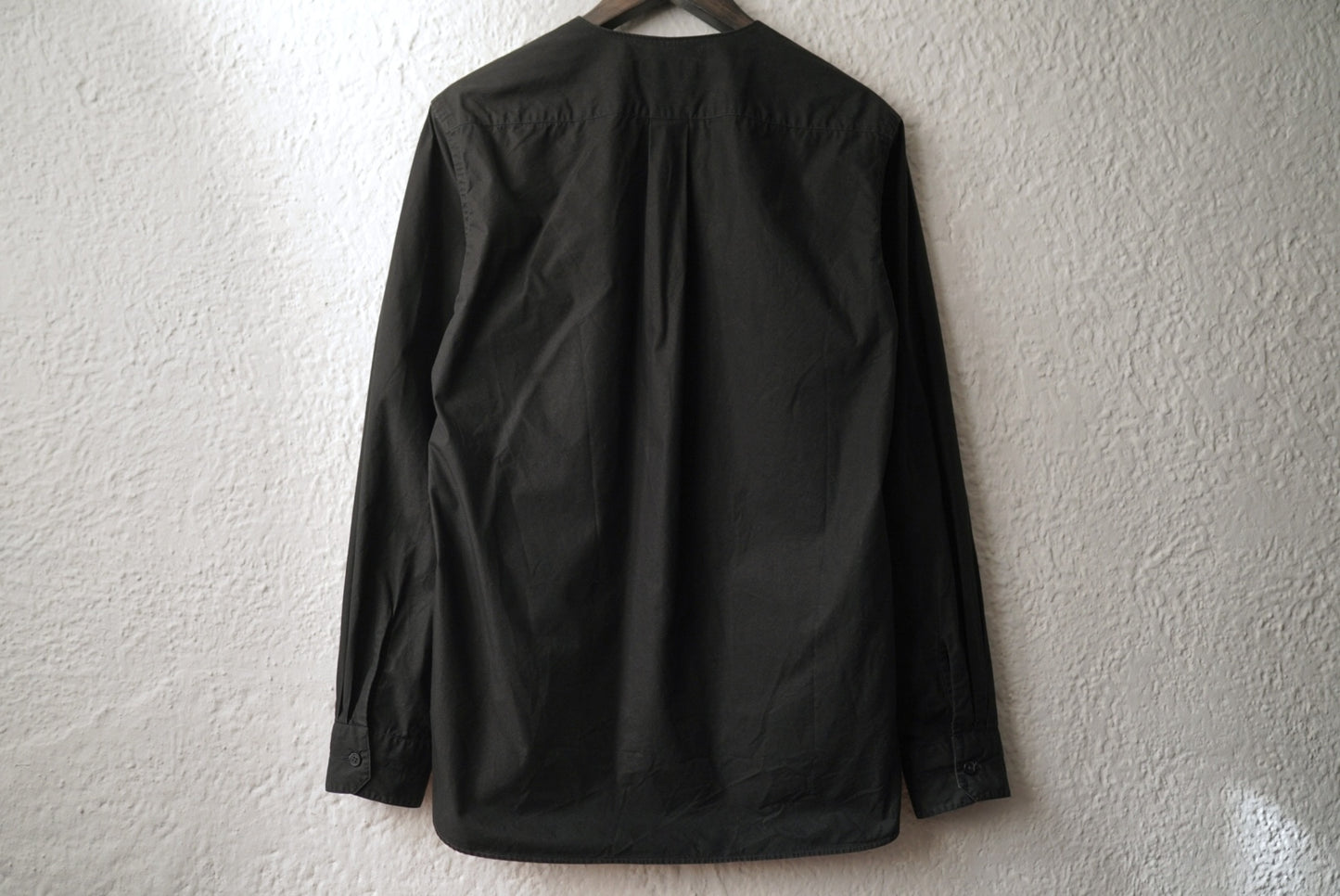 V-Neck Shirt Vネックコットンシャツ ブラック / LEMAIRE(ルメール)