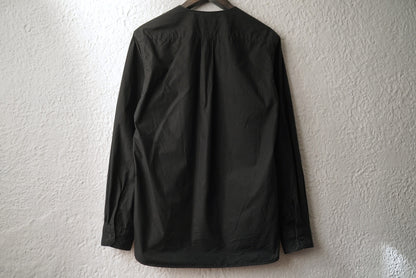 V-Neck Shirt Vネックコットンシャツ ブラック / LEMAIRE(ルメール)