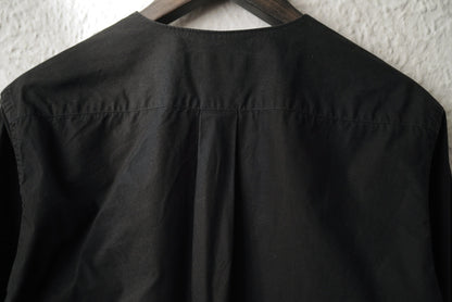 V-Neck Shirt Vネックコットンシャツ ブラック / LEMAIRE(ルメール)