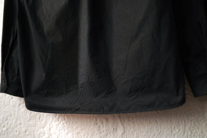 V-Neck Shirt Vネックコットンシャツ ブラック / LEMAIRE(ルメール)