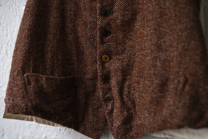 24AW Six Button Gilet ベビーアルパカツイードジレ ベスト / the Crooked Tailor(ザ クルーキッドテーラー)