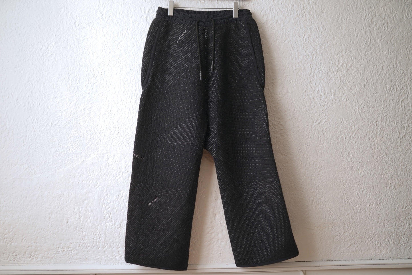 18AW 3d Knit 刺し子イージーパンツ / BYBORRE(バイボレ)