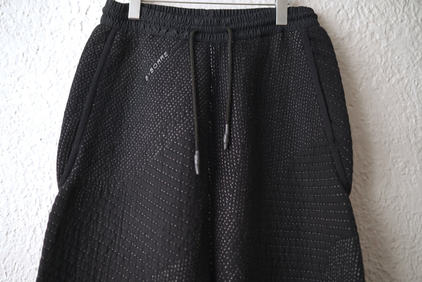 18AW 3d Knit 刺し子イージーパンツ / BYBORRE(バイボレ)