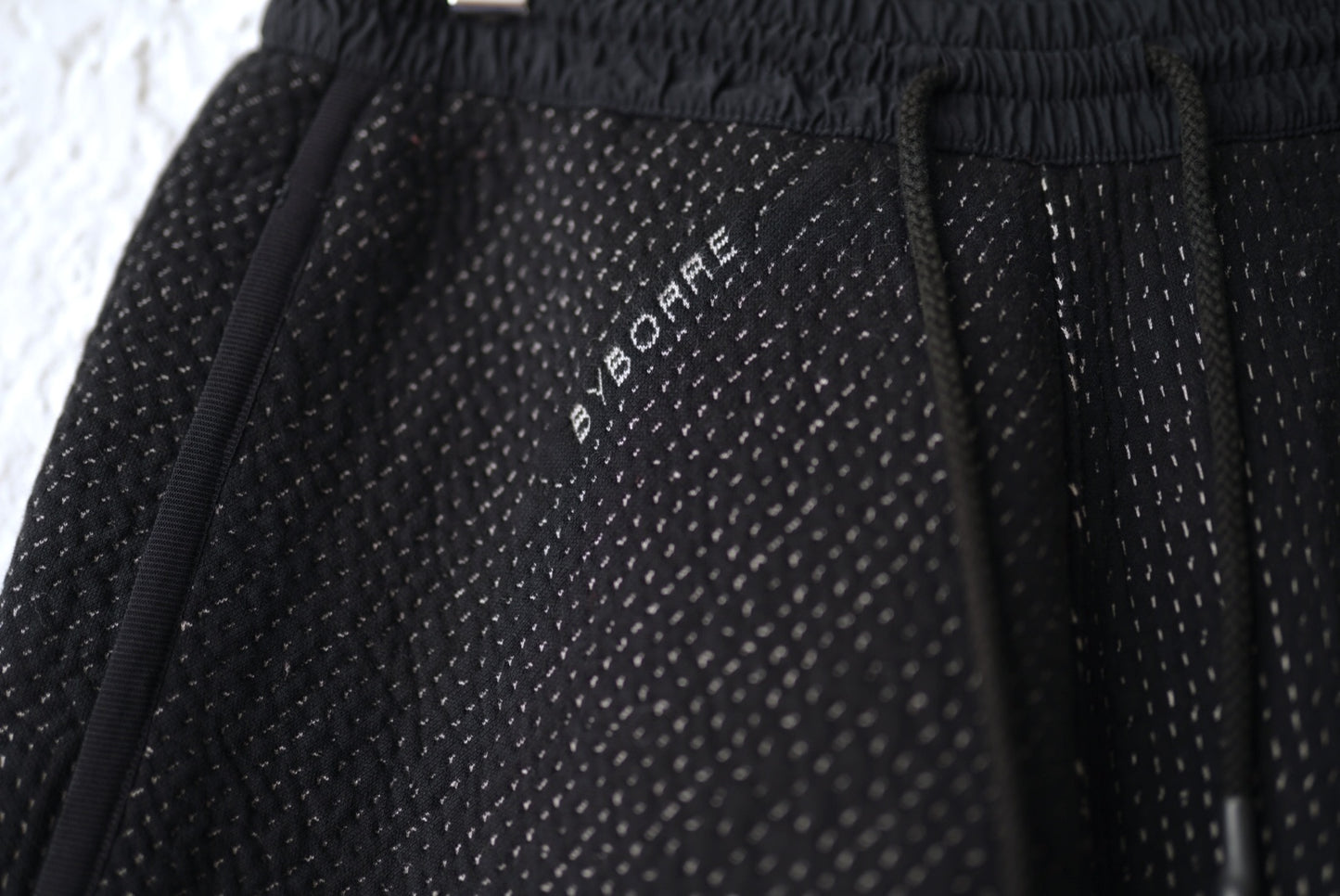 18AW 3d Knit 刺し子イージーパンツ / BYBORRE(バイボレ)