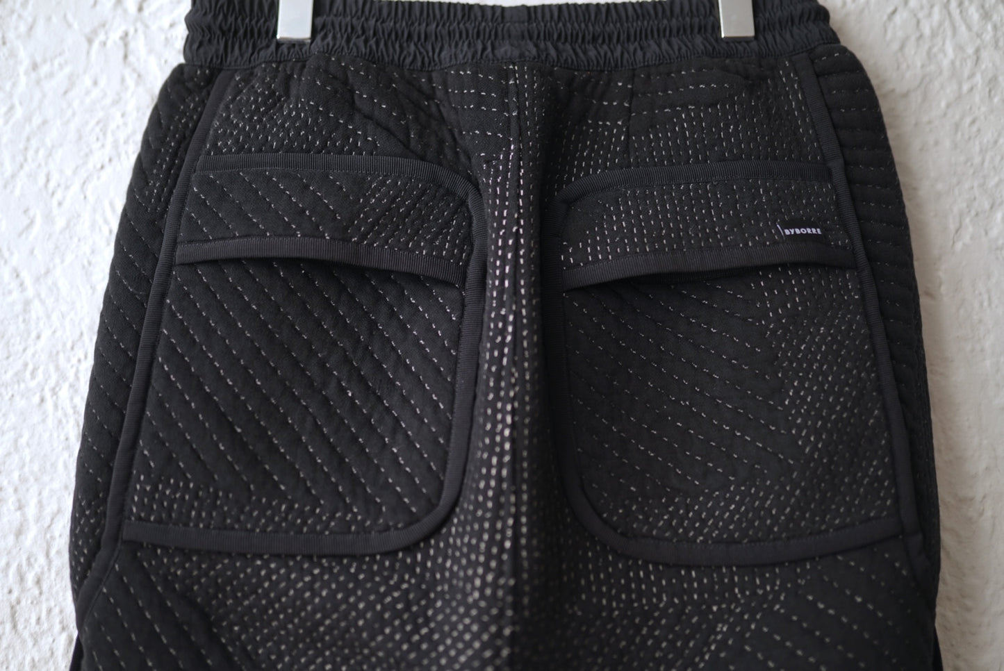 18AW 3d Knit 刺し子イージーパンツ / BYBORRE(バイボレ)