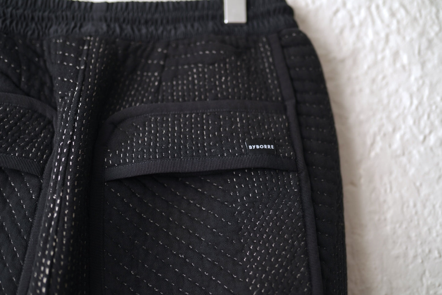 18AW 3d Knit 刺し子イージーパンツ / BYBORRE(バイボレ)