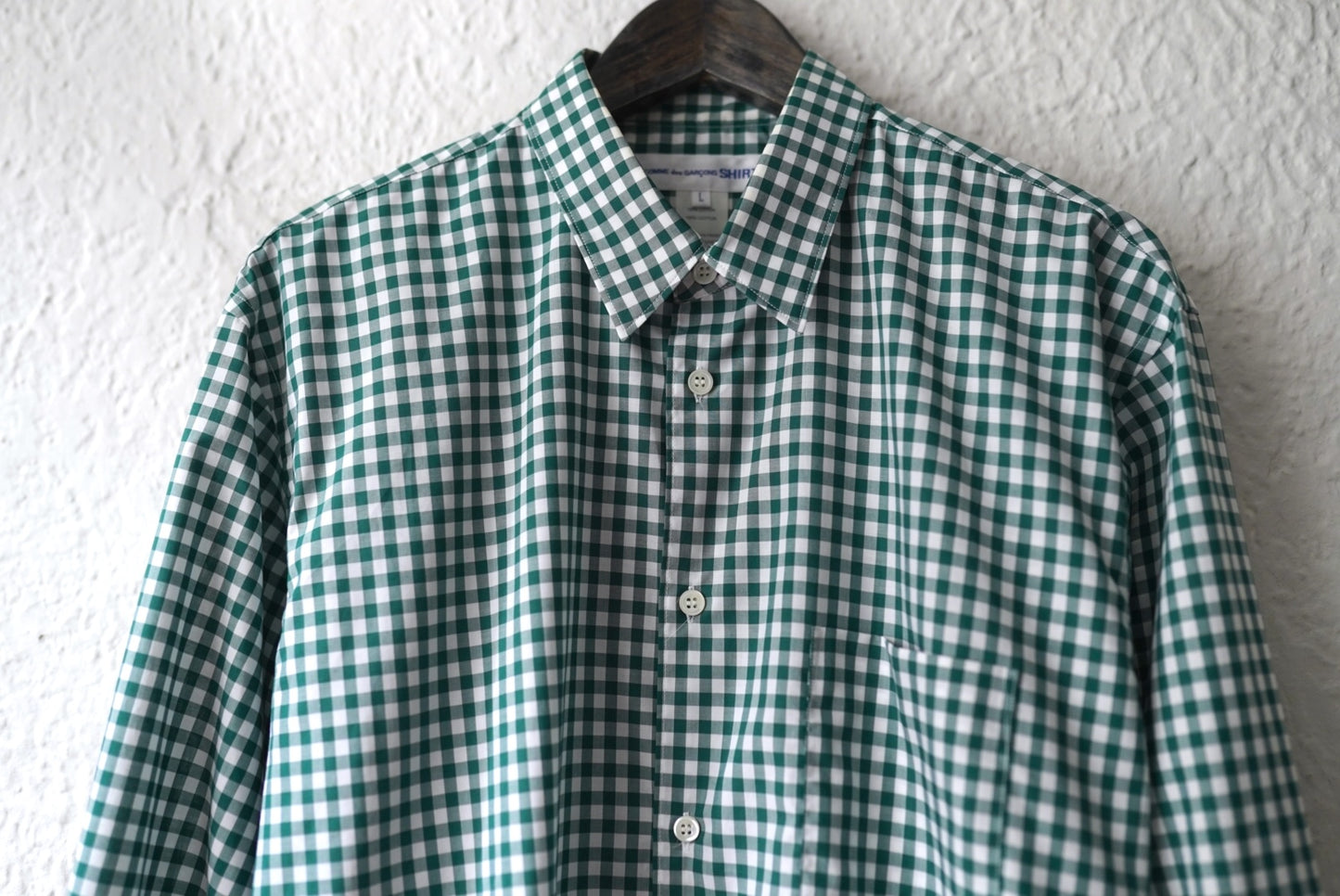 20SS Forever Shirt ギンガムチェックシャツ グリーン / COMME des GARCONS SHIRT(コムデギャルソンシャツ)