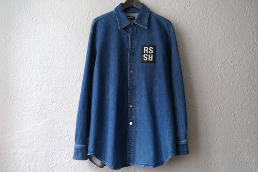 19AW Slim Fit Denim Shirt RSパッチ デニムシャツ / RAF SIMONS(ラフシモンズ)