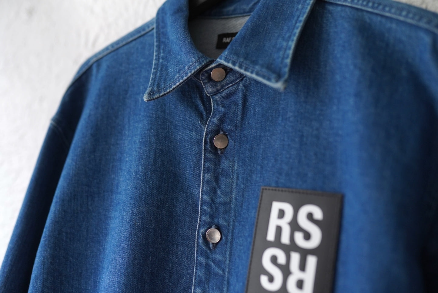 19AW Slim Fit Denim Shirt RSパッチ デニムシャツ / RAF SIMONS(ラフシモンズ)