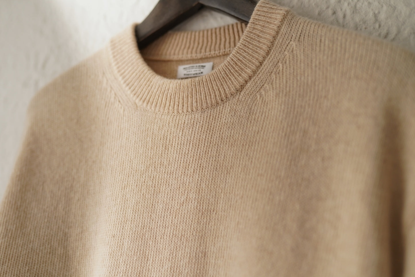 21AW 二重ヒョットコ P/O SWEATER カシミヤウールクルーネックニットセーター / (MAATEE&SONS マーティーアンドサンズ)