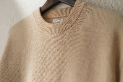 21AW 二重ヒョットコ P/O SWEATER カシミヤウールクルーネックニットセーター / (MAATEE&SONS マーティーアンドサンズ)