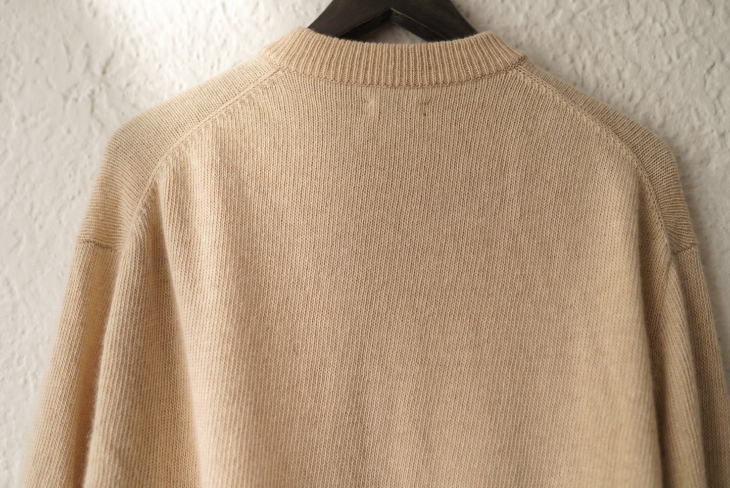 21AW 二重ヒョットコ P/O SWEATER カシミヤウールクルーネックニットセーター / (MAATEE&SONS マーティーアンドサンズ)