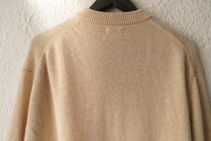 21AW 二重ヒョットコ P/O SWEATER カシミヤウールクルーネックニットセーター / (MAATEE&SONS マーティーアンドサンズ)
