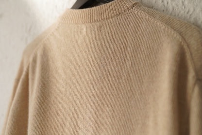 21AW 二重ヒョットコ P/O SWEATER カシミヤウールクルーネックニットセーター / (MAATEE&SONS マーティーアンドサンズ)