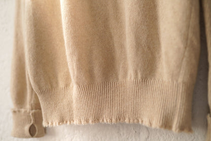 21AW 二重ヒョットコ P/O SWEATER カシミヤウールクルーネックニットセーター / (MAATEE&SONS マーティーアンドサンズ)