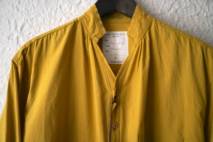25AW CUT OFF COLLAR SHIRTS カットオフカラーコットンシルクシャツ / Blackbird(ブラックバード)