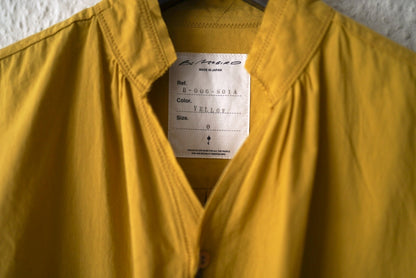 25AW CUT OFF COLLAR SHIRTS カットオフカラーコットンシルクシャツ / Blackbird(ブラックバード)