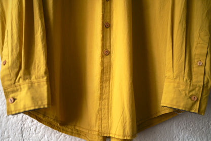 25AW CUT OFF COLLAR SHIRTS カットオフカラーコットンシルクシャツ / Blackbird(ブラックバード)