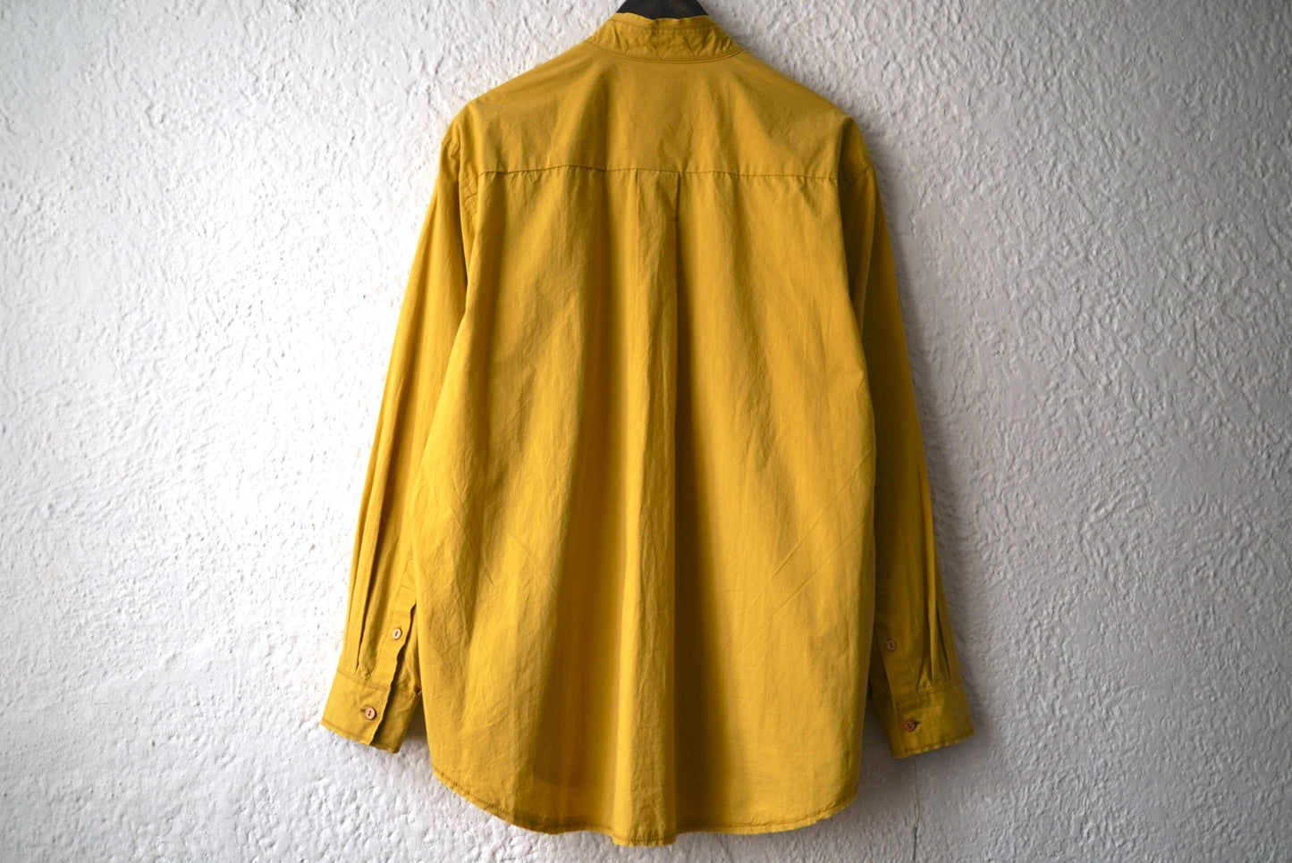 25AW CUT OFF COLLAR SHIRTS カットオフカラーコットンシルクシャツ / Blackbird(ブラックバード)