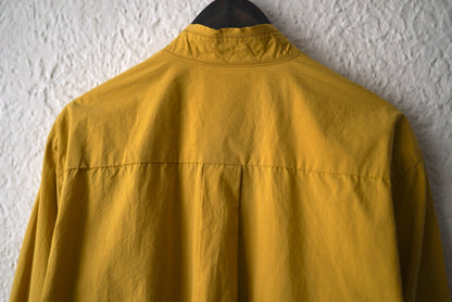 25AW CUT OFF COLLAR SHIRTS カットオフカラーコットンシルクシャツ / Blackbird(ブラックバード)