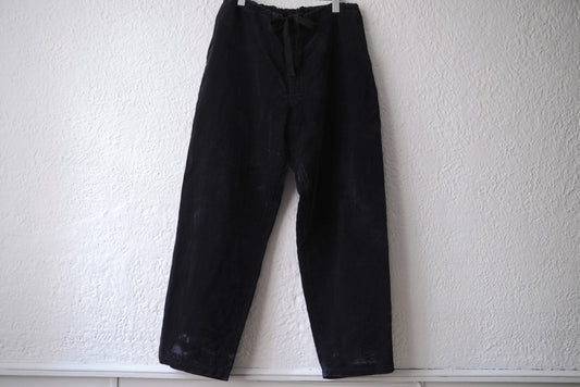 19AW 表面剥がれ加工 別珍ドローストリングパンツ / COMOLI(コモリ)