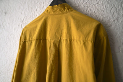 25AW CUT OFF COLLAR SHIRTS カットオフカラーコットンシルクシャツ / Blackbird(ブラックバード)