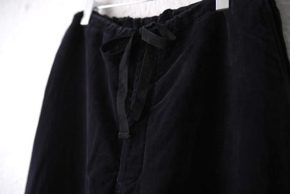 19AW 表面剥がれ加工 別珍ドローストリングパンツ / COMOLI(コモリ)