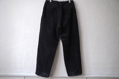 19AW 表面剥がれ加工 別珍ドローストリングパンツ / COMOLI(コモリ)