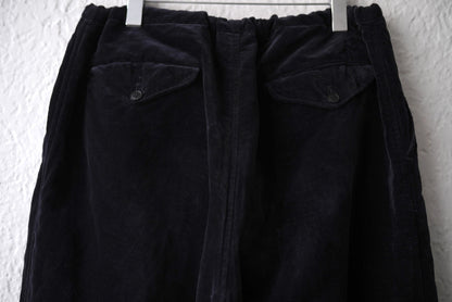 19AW 表面剥がれ加工 別珍ドローストリングパンツ / COMOLI(コモリ)