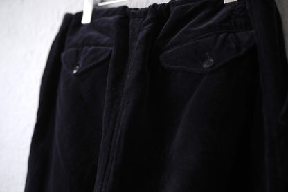 19AW 表面剥がれ加工 別珍ドローストリングパンツ / COMOLI(コモリ)