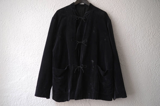 19AW 表面剥がれ加工 別珍スタンドカラージャケット チャイナジャケット / COMOLI(コモリ)