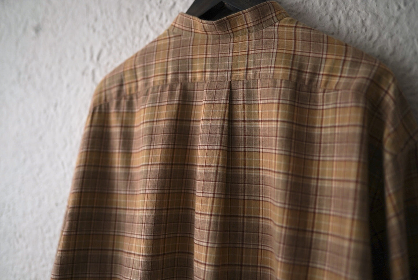 コットンウールフランネルバンドカラーチェックシャツ / Charvet(シャルベ)