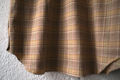 コットンウールフランネルバンドカラーチェックシャツ / Charvet(シャルベ)