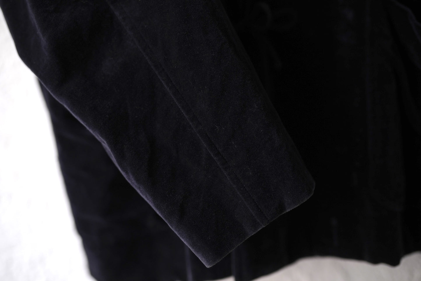 19AW 表面剥がれ加工 別珍スタンドカラージャケット チャイナジャケット / COMOLI(コモリ)