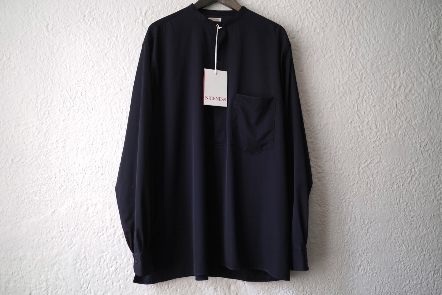 25SS S.VOGEL Limited Model バンドカラープルオーバーシャツ / NICENESS(ナイスネス)