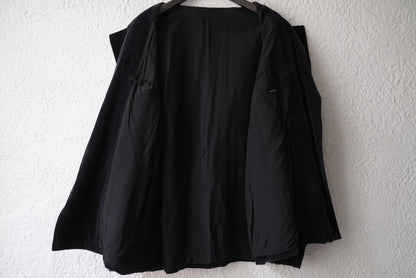 19AW 表面剥がれ加工 別珍スタンドカラージャケット チャイナジャケット / COMOLI(コモリ)
