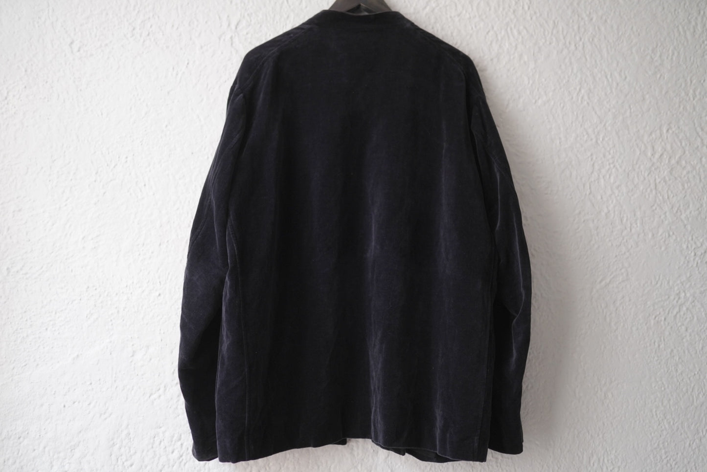19AW 表面剥がれ加工 別珍スタンドカラージャケット チャイナジャケット / COMOLI(コモリ)