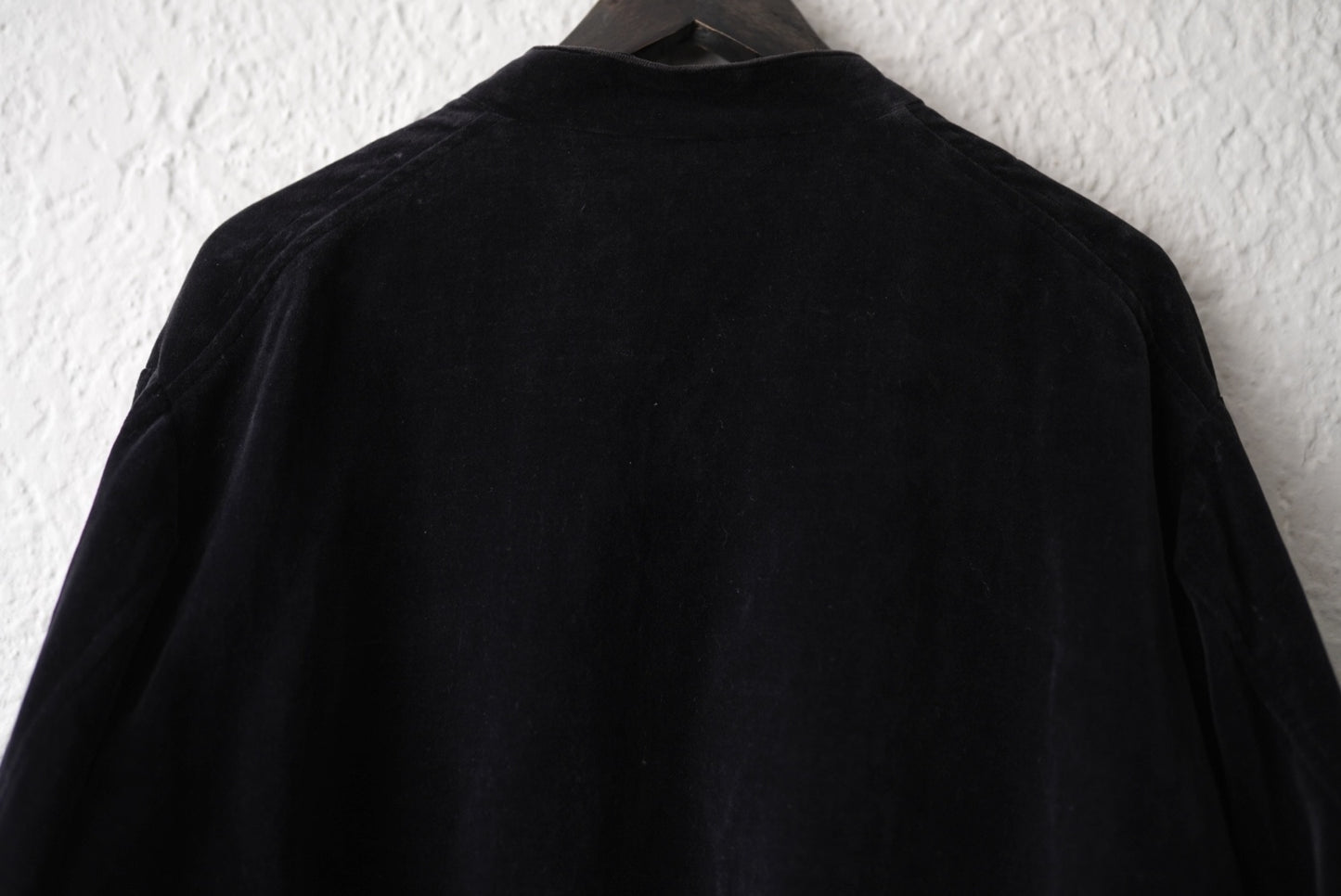 19AW 表面剥がれ加工 別珍スタンドカラージャケット チャイナジャケット / COMOLI(コモリ)