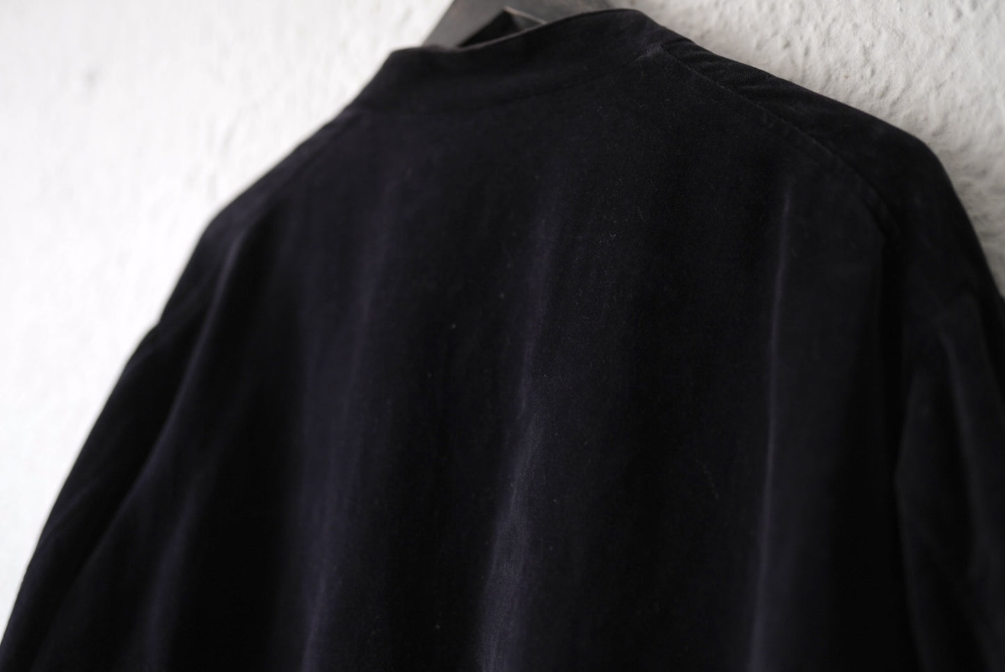 19AW 表面剥がれ加工 別珍スタンドカラージャケット チャイナジャケット / COMOLI(コモリ)